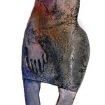Wandfrau
Keramik Kaltbemalung Acryl
45x20cm   2020
